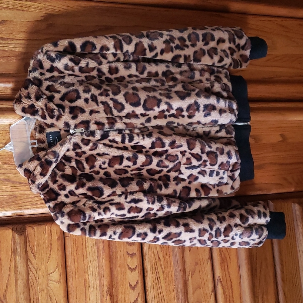 Cheetah print coat
